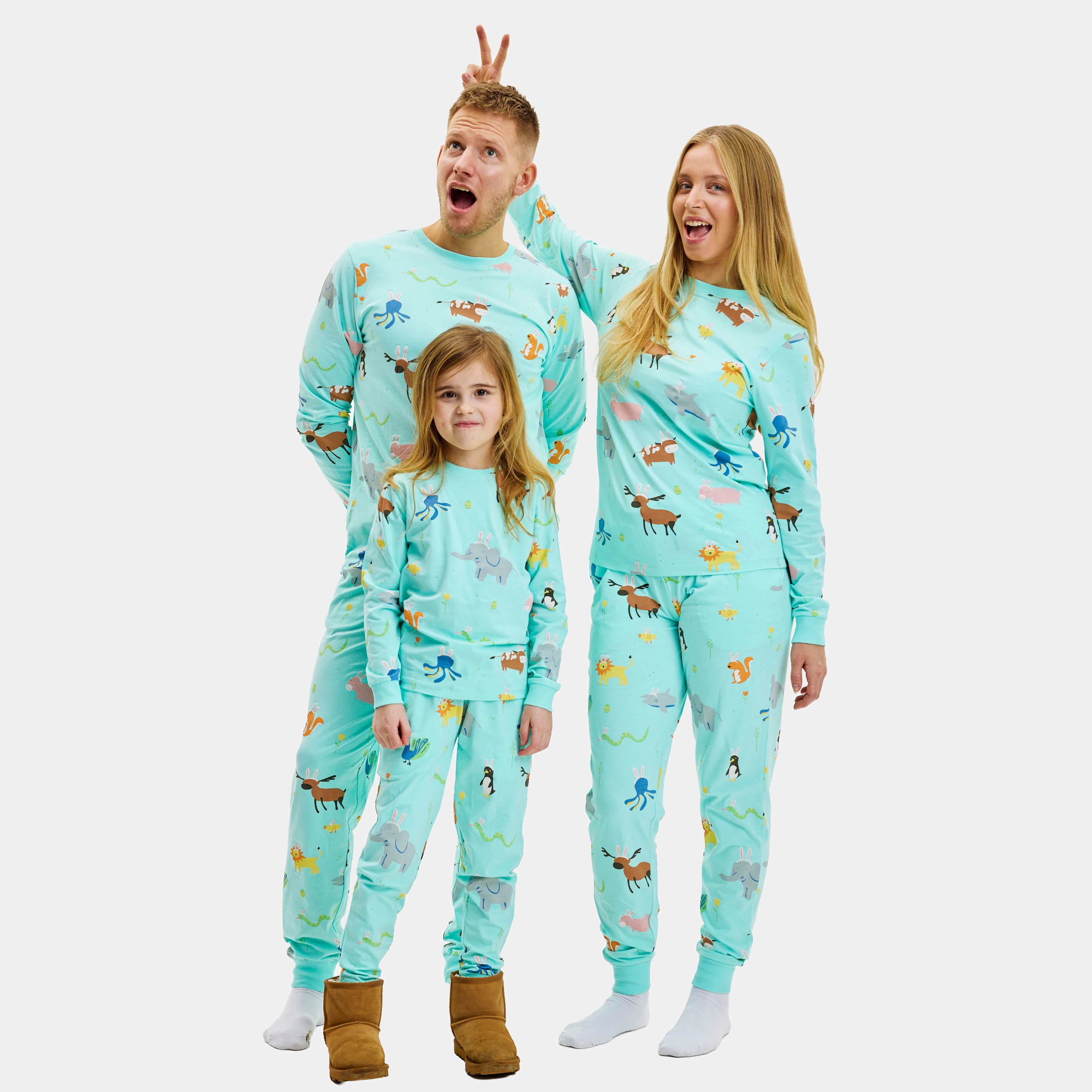 Falske kaniner pyjamas - Dame.